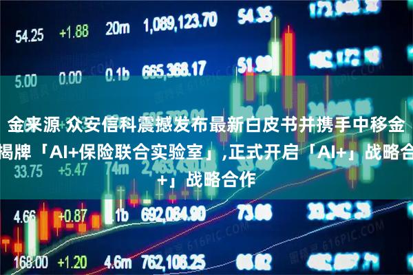金来源 众安信科震撼发布最新白皮书并携手中移金科揭牌「AI+保险联合实验室」,正式开启「AI+」战略合作